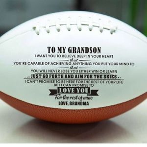 Football to my grandson message from grandpa